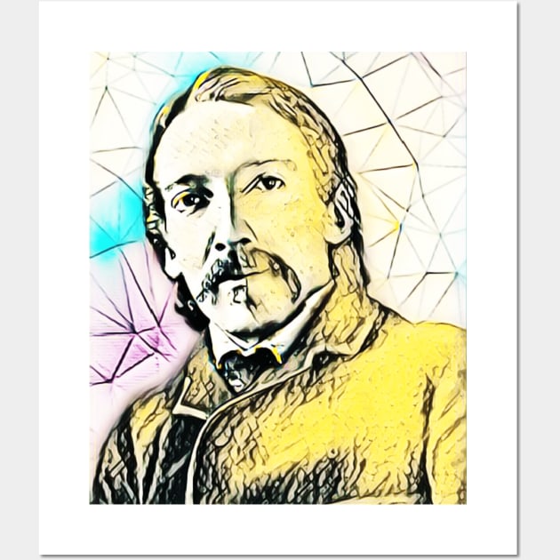 Robert Louis Stevenson Portrait | Robert Louis Stevenson Artwork 3 Wall Art by JustLit